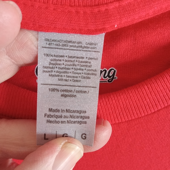 Men's Wisconsin Badgers Red T Shirt Large - Picture 5 of 5